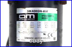 Oriental Motor 5IK40RGN-AW Speed Control motor, 115V, 50/60Hz, 0.76 Amp with 5GN7
