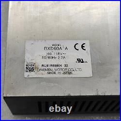 Oriental Motor Bxd60a-a Brushless DC Speed Controller 100-115v