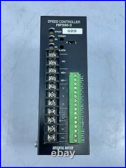 Oriental Motor FSP200-2 Speed Controller G20 200-230V 50/60Hz 3.1A Oriental Motor FSP200-2 Speed Controller G20 200-230V 50/60Hz 3.1A