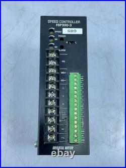 Oriental Motor FSP200-2 Speed Controller G20 200-230V 50/60Hz 3.1A
