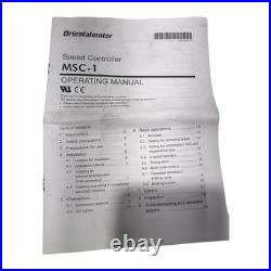 Oriental Motor MSC-1 Speed Controller Oriental Motor MSC-1 Speed Controller