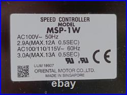 Oriental Motor MSP-1W Speed Controller Model