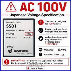 Oriental Motor SS31 Speed Control Pack Controller AC100V New Open Box Japan