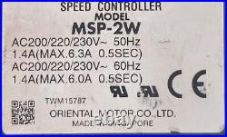 Oriental motor msp-2w speed controller