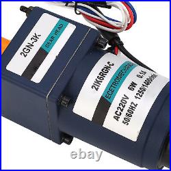 Reduction Gear Motor AC220V Variable Speed Motor Single Phase With Controller