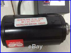 Sherline 90 V DC Motor and Speed Control Unit P/N 4345 970-506
