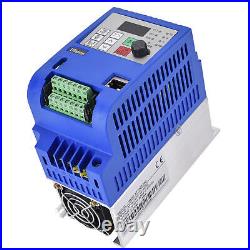 Single Phase To 3Phase Motor Drive VFD Frequency Speed Controller AC220V 2.2KW