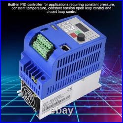 Single Phase To 3 Phase Motor Drive VFD Frequency Speed Controller AC220V 2.2KW