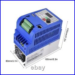 Single Phase To 3 Phase Motor Drive VFD Frequency Speed Controller AC220V 2.2KW
