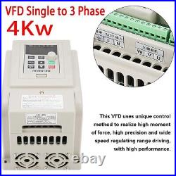 Single-phase Variable Frequency Drive Speed Controller VFD 220VAC Inverter
