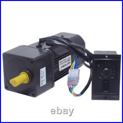 Speed Control Motor 60W AC Geared Motor + Speed Controller Gear Ratio13-500