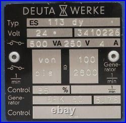 Speed Controller DEUTA WERKE ES 113 DY Speed Control Generator 24V