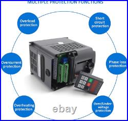 UK? 2.2KW 380V VFD Variable Frequency Drive Inverter 3-Phase Motor Speed Control