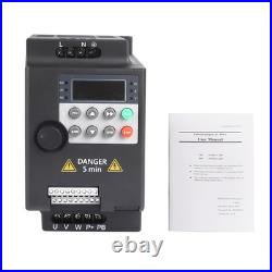 VFD Frequency Speed Controller 2.2KW 220V Single to 3Phase Motor Inverter Drive VFD Frequency Speed Controller 2.2KW 220V Single to 3Phase Motor Inverter Drive