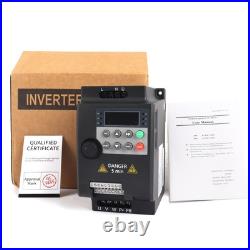 VFD Frequency Speed Controller 2.2KW 220V Single to 3Phase Motor Inverter Drive VFD Frequency Speed Controller 2.2KW 220V Single to 3Phase Motor Inverter Drive
