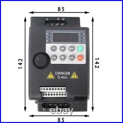 VFD Frequency Speed Controller 2.2KW 220V Single to 3Phase Motor Inverter Drive VFD Frequency Speed Controller 2.2KW 220V Single to 3Phase Motor Inverter Drive