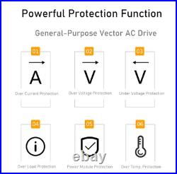 VFD Frequency Speed Controller 2.2KW 220V Single to 3Phase Motor Inverter Drive VFD Frequency Speed Controller 2.2KW 220V Single to 3Phase Motor Inverter Drive