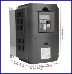VFD Frequency Speed Controller 2.2kW 220V Single to 3-Phase Motor Inverter