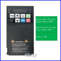 VFD Motor Speed Controller 2 2KW 220V Single Phase Input Three Phase Output
