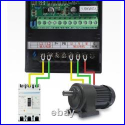 Variable Frequency Drive 2.2KW 3 Phase Motor Speed Controller High Accuracy