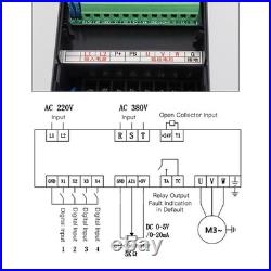 Variable Frequency Drive 2.2KW 3 Phase Motor Speed Controller High Accuracy