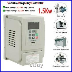 Variable Frequency Drive AC 220V 1.5KW VFD Motor Speed Controller 8A