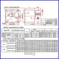 Variable Speed Motor AC220V 6W Reduction Geared Motor With Controller For