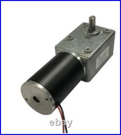 Worm Gear Reducer Motor, 12V DC Motor with Speed Control, 24V Square Gearbox