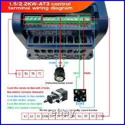 XSY-AT3 VFD AC 380V 1.5kWith2.2KWith4KWith5.5KWith7.5KW Variable Frequency Drive 3-Phase