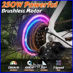 YOCLES 27.5'' Electric Bike 250W Motor E Mountain Bike Battery E-Bike 25km/h