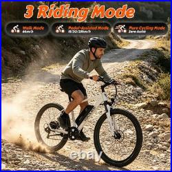 YOCLES 27.5'' Electric Bike 250W Motor E Mountain Bike Battery E-Bike 25km/h