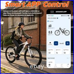 YOCLES 27.5'' Electric Bike 250W Motor E Mountain Bike Battery E-Bike 25km/h