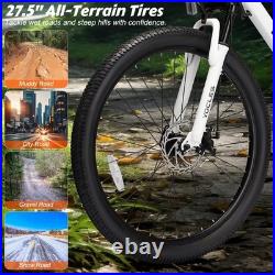 YOCLES 27.5'' Electric Bike 250W Motor E Mountain Bike Battery E-Bike 25km/h
