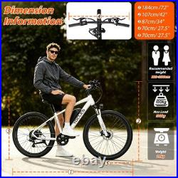 YOCLES 27.5'' Electric Bike 250W Motor E Mountain Bike Battery E-Bike 25km/h